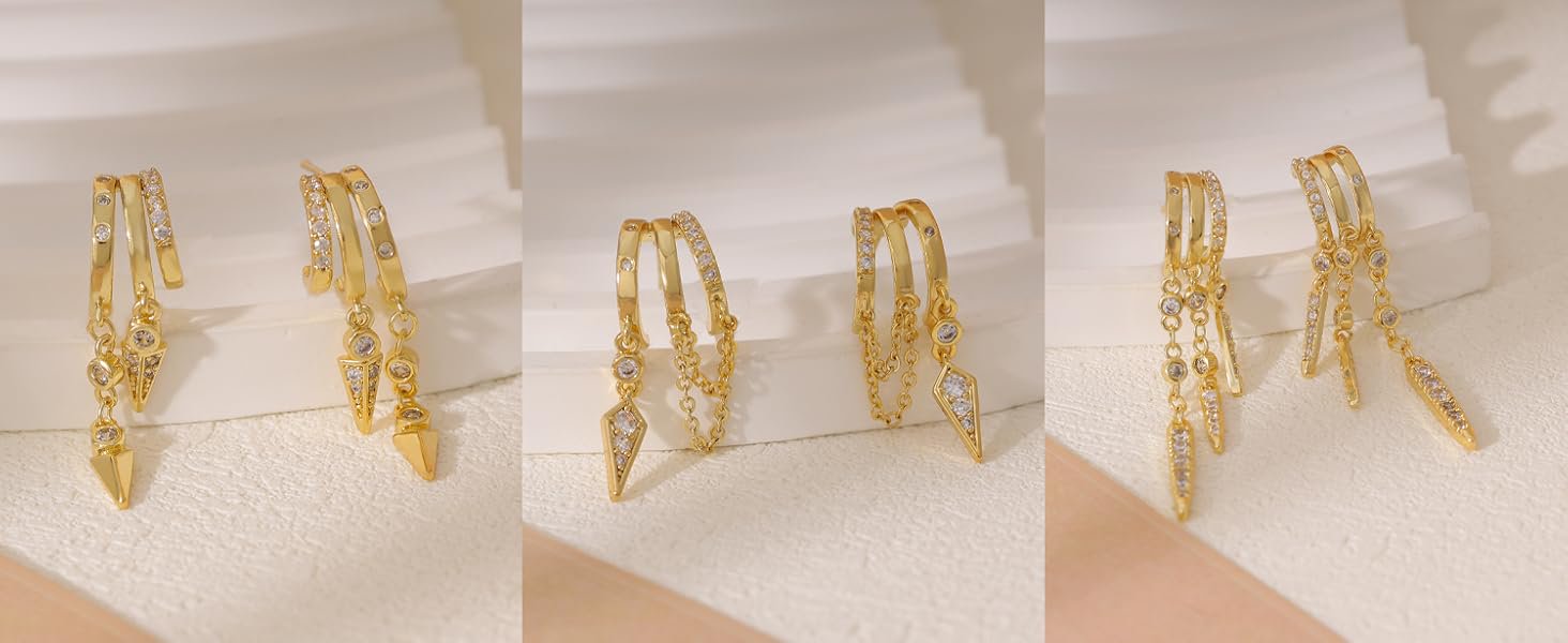 dangle earrings for women These beautiful solid Dangle earrings are the perfect fashion accessory for any woman!