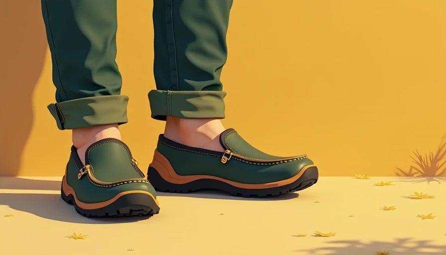 Illustration for heavy sole camp mocs outfit