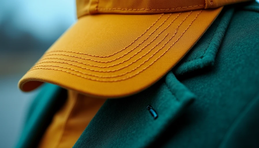 Visual context for wearing a baseball hat with a wool blazer