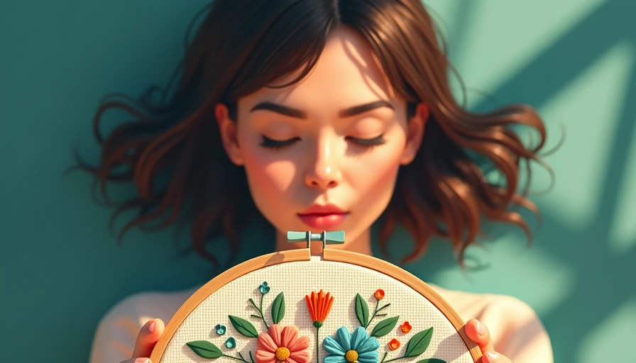 Illustration for Needlepoint accessories