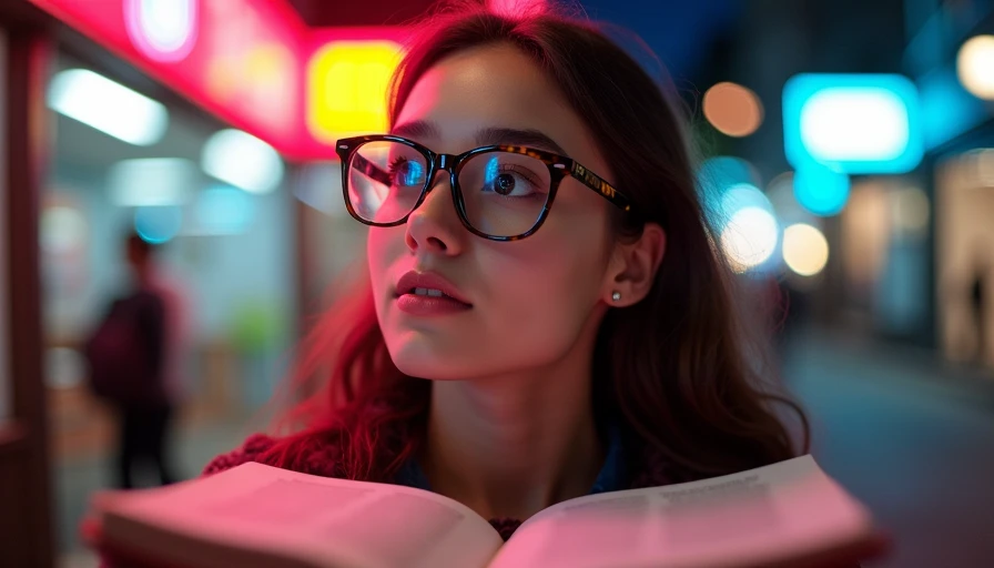 Illustration for academic eyewear aesthetic