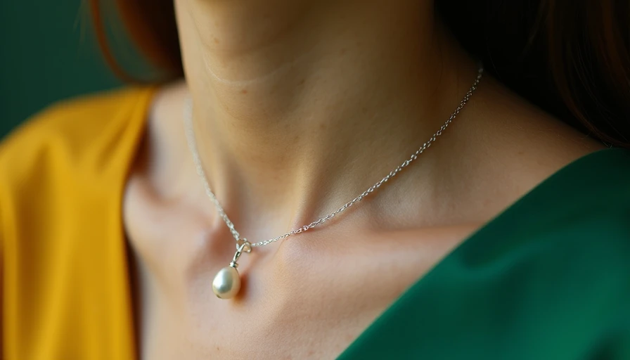 Illustration for Simple pearl pendant