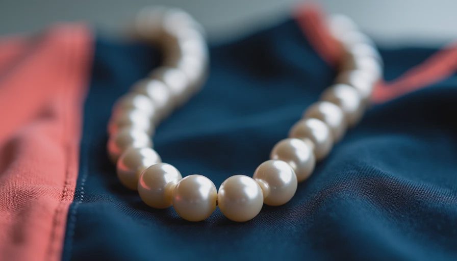Layering a Pearl Necklace with an Athletic Jersey: The Unexpected Preppy Twist