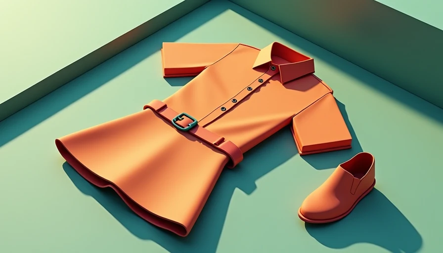 Visual context for how to balance a mini skirt with a men's shirt